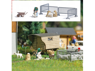 Busch H0 7933 aktie set Schaap scheren - Modeltreinshop