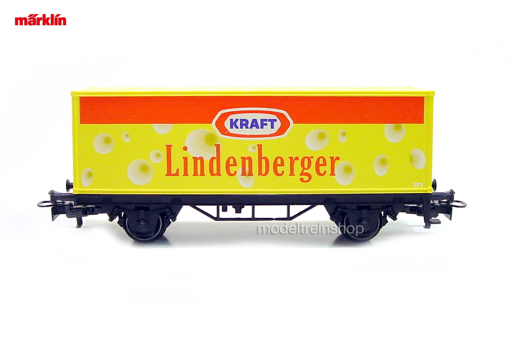 Marklin H0 4481 96718 Containerwagen Kraft Lindenberger - Modeltreinshop