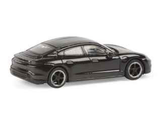 Schuco H0 26559 Porsche Taycan turbo S zwart - Modeltreinshop