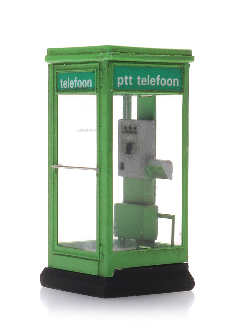 Artitec H0 10.397 Telefooncel 1100 groen jaren 80 - 90 bouwpakket - Modeltreinshop
