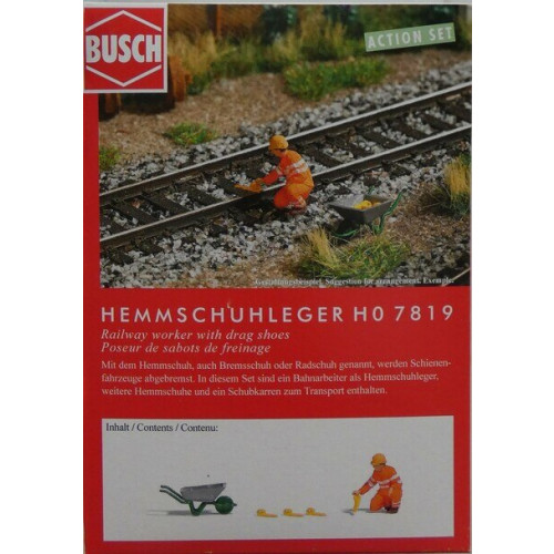 Busch H0 7819 Spoorweg arbeiders