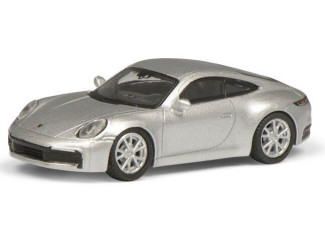 Schuco H0 26536 Porsche 911 (992) Carrera S Coupe Zilver - Modeltreinshop