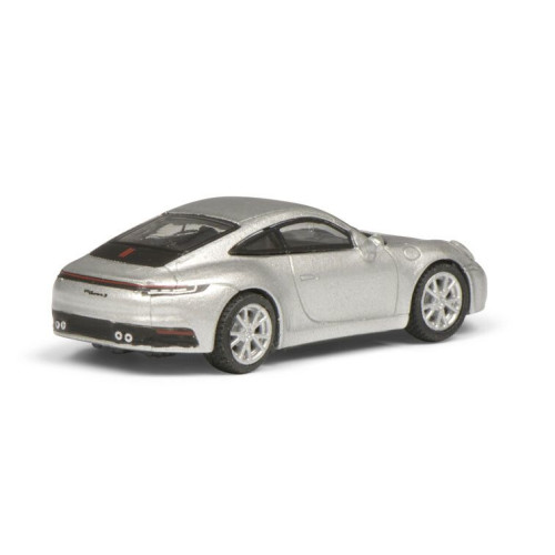 Schuco H0 26536 Porsche 911 (992) Carrera S Coupe Zilver - Modeltreinshop