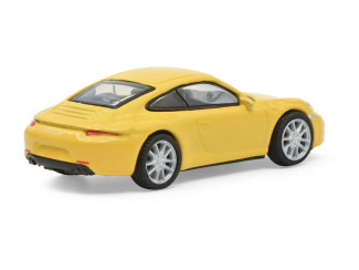 Schuco H0 26599 Porsche 911 (991) Carrera S geel - Modeltreinshop