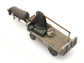 Artitec N 316.079 van Gend & Loos paard en wagen kant en klaar resin, geverfd - Modeltreinshop