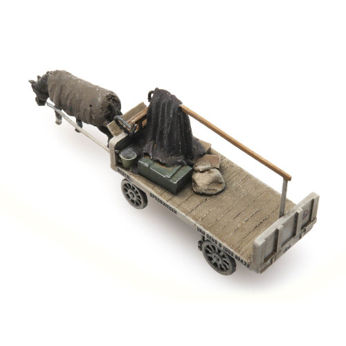 Artitec N 316.079 van Gend & Loos paard en wagen kant en klaar resin, geverfd - Modeltreinshop