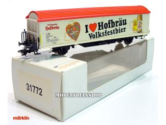 Marklin HO 31772 Schuifwandwagen I Love Hofbräu Volksfestbier - Modeltreinshop