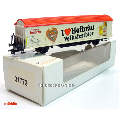 Marklin HO 31772 Schuifwandwagen I Love Hofbräu Volksfestbier - Modeltreinshop