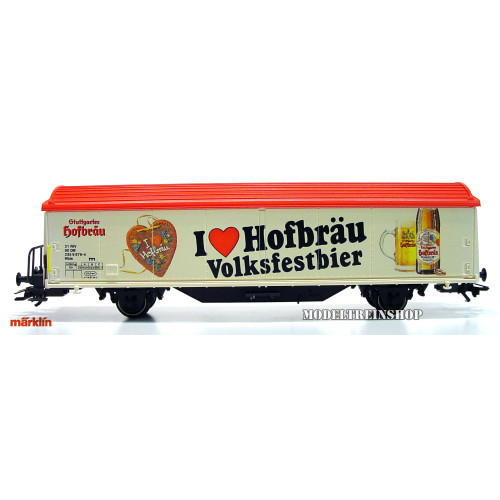 Marklin HO 31772 Schuifwandwagen I Love Hofbräu Volksfestbier - Modeltreinshop