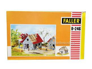 Faller HO B-246 huis in aanbouw vintage verpakking - Modeltreinshop