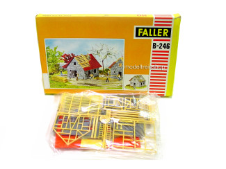 Faller HO B-246 huis in aanbouw vintage verpakking - Modeltreinshop