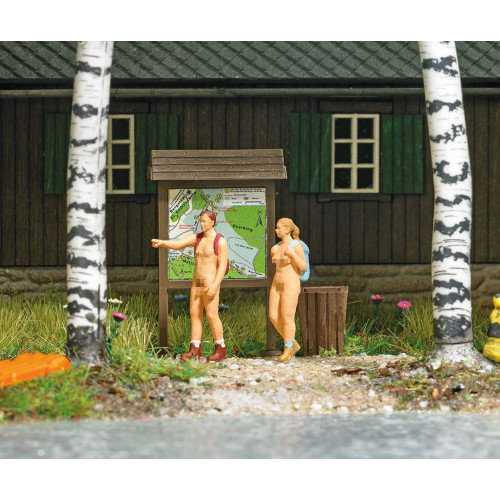 Busch H0 7947 aktie set Naaktlopers Nudisten - Modeltreinshop