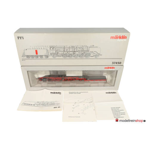 Marklin H0 37450 Zware goederentreinlocomotief met getrokken tender - Modeltreinshop