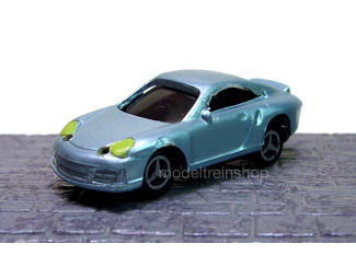 H0 - Auto Metallic Blauw met Voor- en Achter Led licht - Modeltreinshop