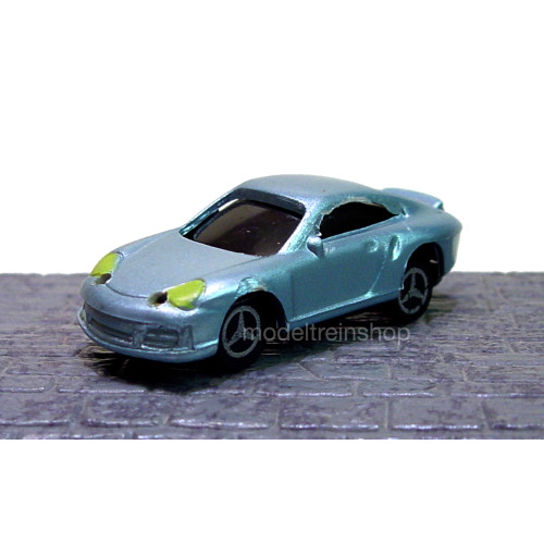 H0 - Auto Metallic Blauw met Voor- en Achter Led licht - Modeltreinshop