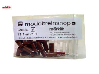 Marklin H0 7111 en 7131 Bruin Pluggen en moffen - Modeltreinshop