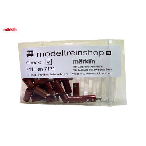Marklin H0 7111 en 7131 Bruin Pluggen en moffen - Modeltreinshop