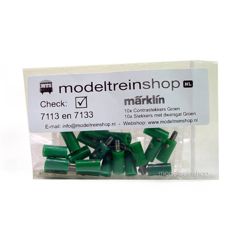 Marklin H0 7113 en 7133 Groen Pluggen en moffen - Modeltreinshop