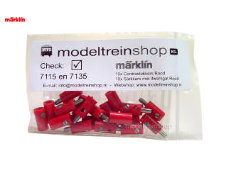 Marklin H0 7115 en 7135 Rood Pluggen en moffen - Modeltreinshop