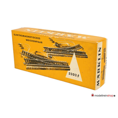 Marklin M Rail H0 5202 Rechte elektrische wissel set - Grote lantaarn - Modeltreinshop