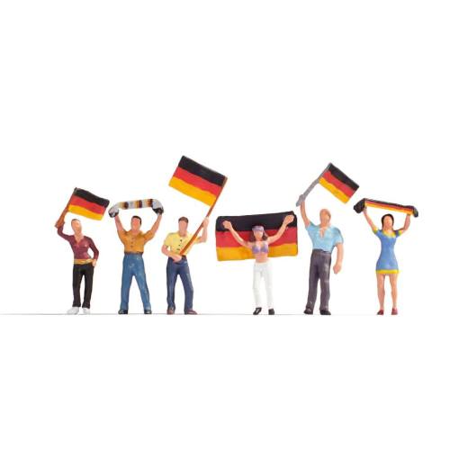Noch H0 15966 Duitse voetbal fans EK 2021