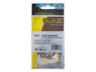 Faller 180677 3 mini draadlampjes wit - Modeltreinshop