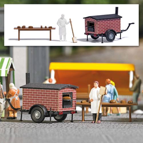 Busch H0 1827 Mobiele broodoven - Modeltreinshop