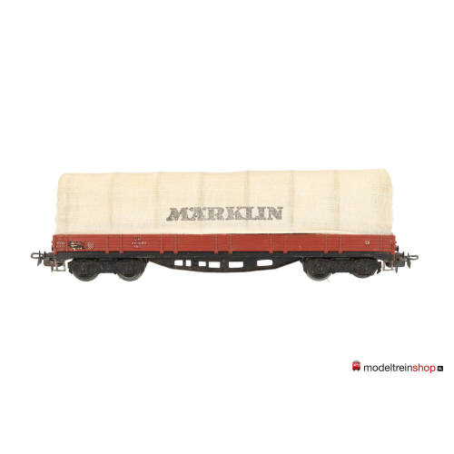 Marklin H0 4517 V03 Lageboordwagen met huif 00t / Rklmm-tu DB - Modeltreinshop