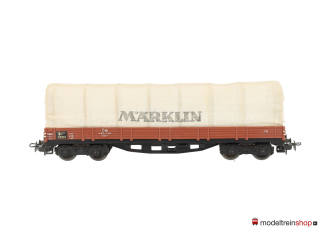 Marklin H0 4517 V03 Lageboordwagen met huif 00t / Rklmm-tu DB - Modeltreinshop