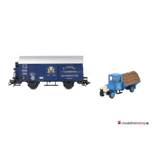 Marklin H0 48098 Museum Wagen Set 1998 J.GAISER Colonialwaren Kaffeerösterei Göppingen - Modeltreinshop