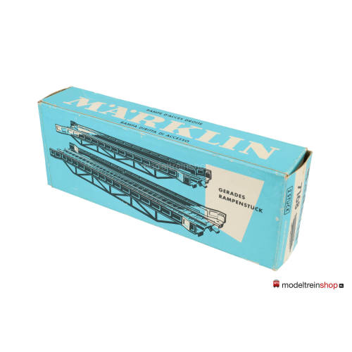 Marklin M Rail H0 7168 V02 2x Rechte oprit, brug van metaal - Modeltreinshop