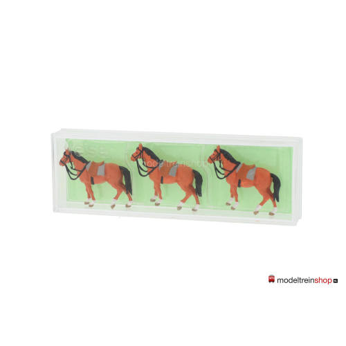 Preiser H0 0074 3 Paarden - Modeltreinshop
