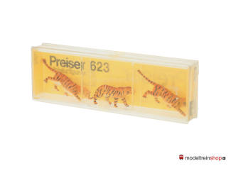 Preiser H0 623 3 stuks Tijgers - Modeltreinshop