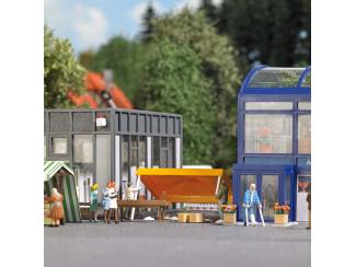 Busch H0 1821 de Bouw van een marktkraam - Modeltreinshop