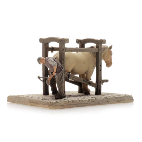 Artitec N 316.080 Hoefbeslag, paard en smid kant en klaar resin, geverfd - Modeltreinshop