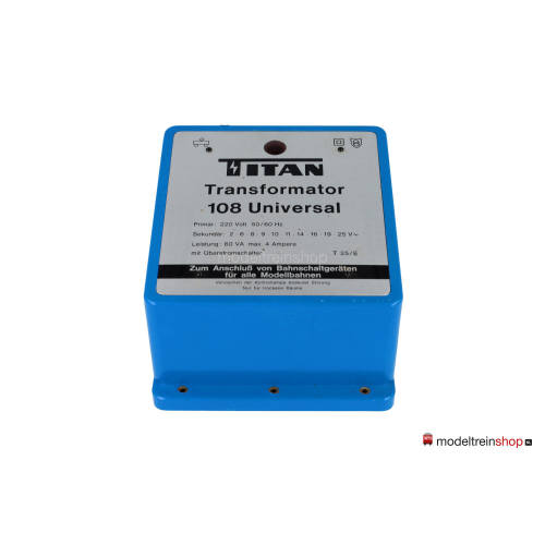 Titan 108 Transformator Universeel instelbaar 2 – 24 volt 4 Amp