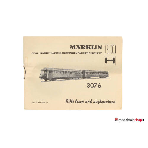 Marklin 3076 V02 tweedelig motor treinstel BR 515 + 815 DB - Modeltreinshop