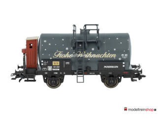 Marklin H0 48422 Ketelwagen met remhuisje Weihnachten 2022 - Kerstwagen - Modeltreinshop