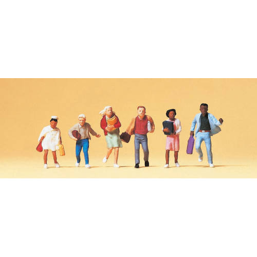 Preiser H0 10476 Leerlingen op weg naar huis - Modeltreinshop