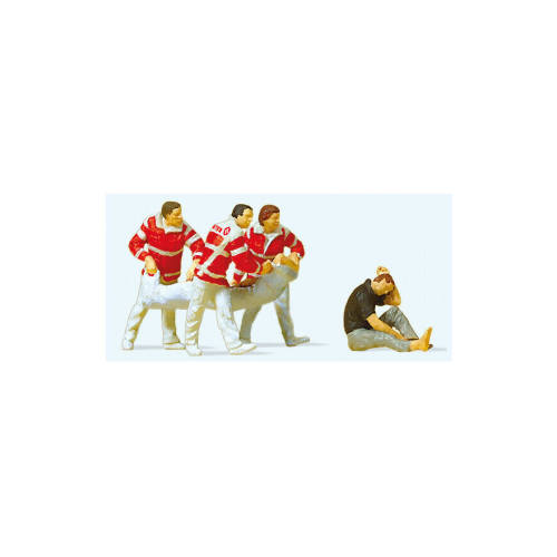 Preiser H0 10567 Hulpverleners - Modeltreinshop