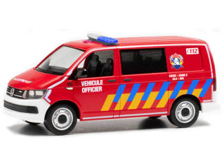 Herpa H0 096287 VW T6 Halbbus Brandweer Luik Belgie - Modeltreinshop