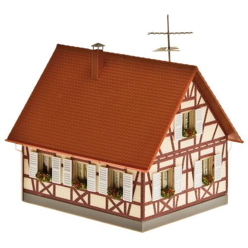 Faller HO 130222 Vrijstaande woning met vakwerk - Modeltreinshop