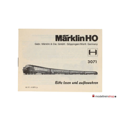Marklin 3071 + 4071 TEE NS Treinstel met extra Tussenrijtuig Edelweiss - Modeltreinshop