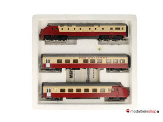 Marklin 3071 + 4071 TEE NS Treinstel met extra Tussenrijtuig Edelweiss - Modeltreinshop