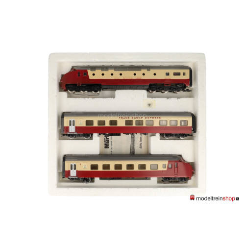 Marklin 3071 + 4071 TEE NS Treinstel met extra Tussenrijtuig Edelweiss - Modeltreinshop