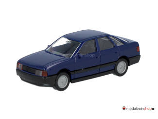 Wiking H0 1210214 Audi 80 Donker Blauw - Modeltreinshop