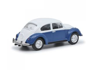 Schuco H0 26706 VW Kever blauw wit - Modeltreinshop