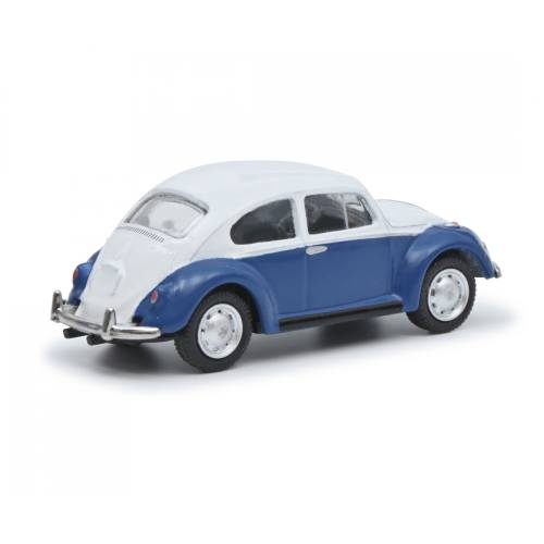 Schuco H0 26706 VW Kever blauw wit - Modeltreinshop