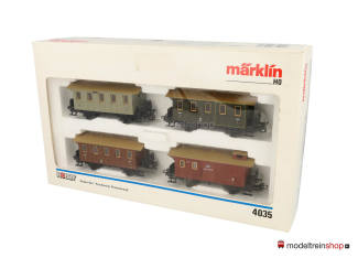 Marklin H0 4035 Wagen set "Preußischer Personenzug" - Modeltreinshop