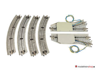 Marklin Primex M Rail H0 5039 - Electrische Rechte Wissel set - Modeltreinshop